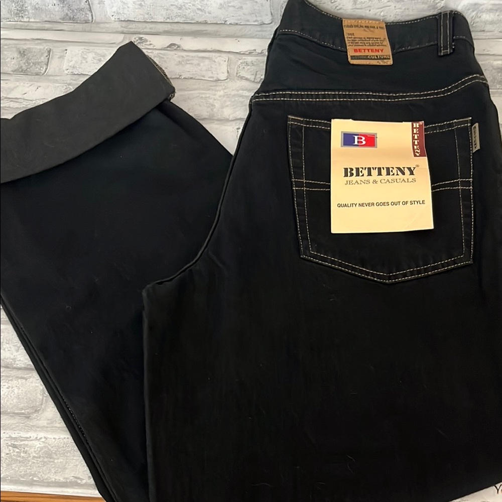 Betteny Black Jeans clothing culture men’s stove pipe high rise